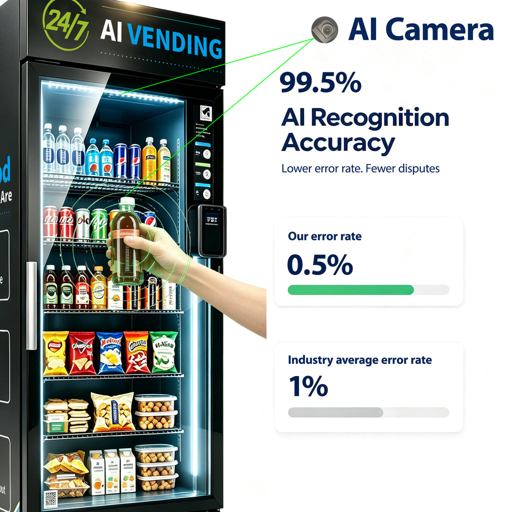 BistroBox BoxGO: 456L AI Vending Machine for Offices & Gyms